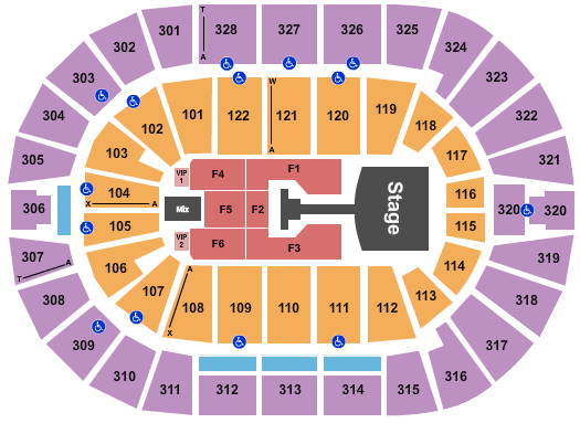 BOK Center Jonas Brothers Seating Chart